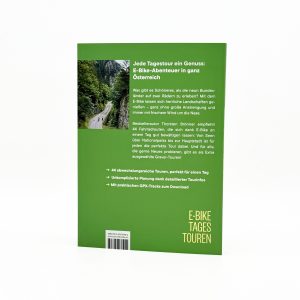 Produktfoto von "Österreichs schönste E-Bike Tagestouren" vor weißem Hintergrund
