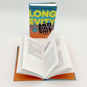 Produktfoto von "Longevity - Die Anti-Bullshit-Formel" vor weißem Hintergrund