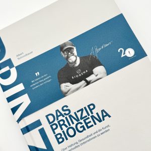 Produktfoto von "Das Prinzip Biogena" vor weißem Hintergrund