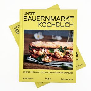 Produktfoto von "Unser Bauernmarkt-Kochbuch" vor weißem Hintergrund