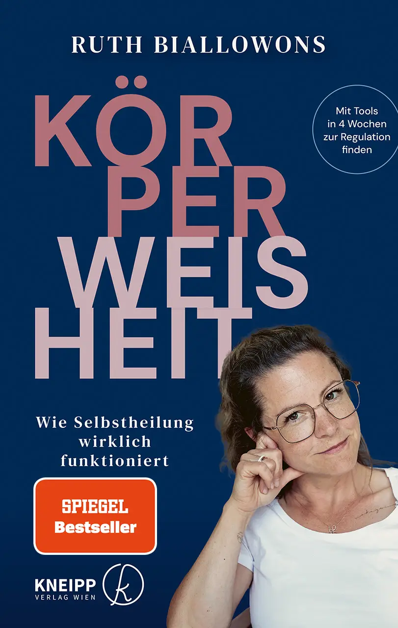 Cover des Buches "Körperweisheit" mit Spiegel Besteller Button