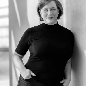 Schwarz weiß Portrait von Susanne Falk