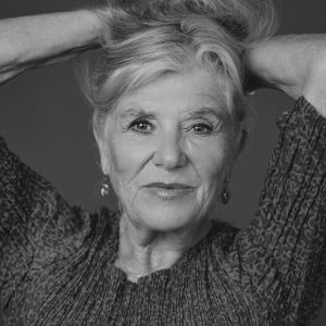Schwarz weiß Portrait von Jutta Speidel